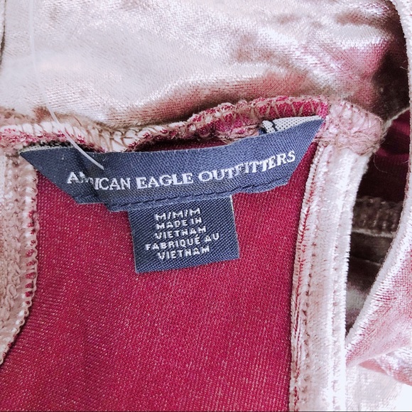 American Eagle Outfitters Size M Velvet Blouse - Picture 11 of 13